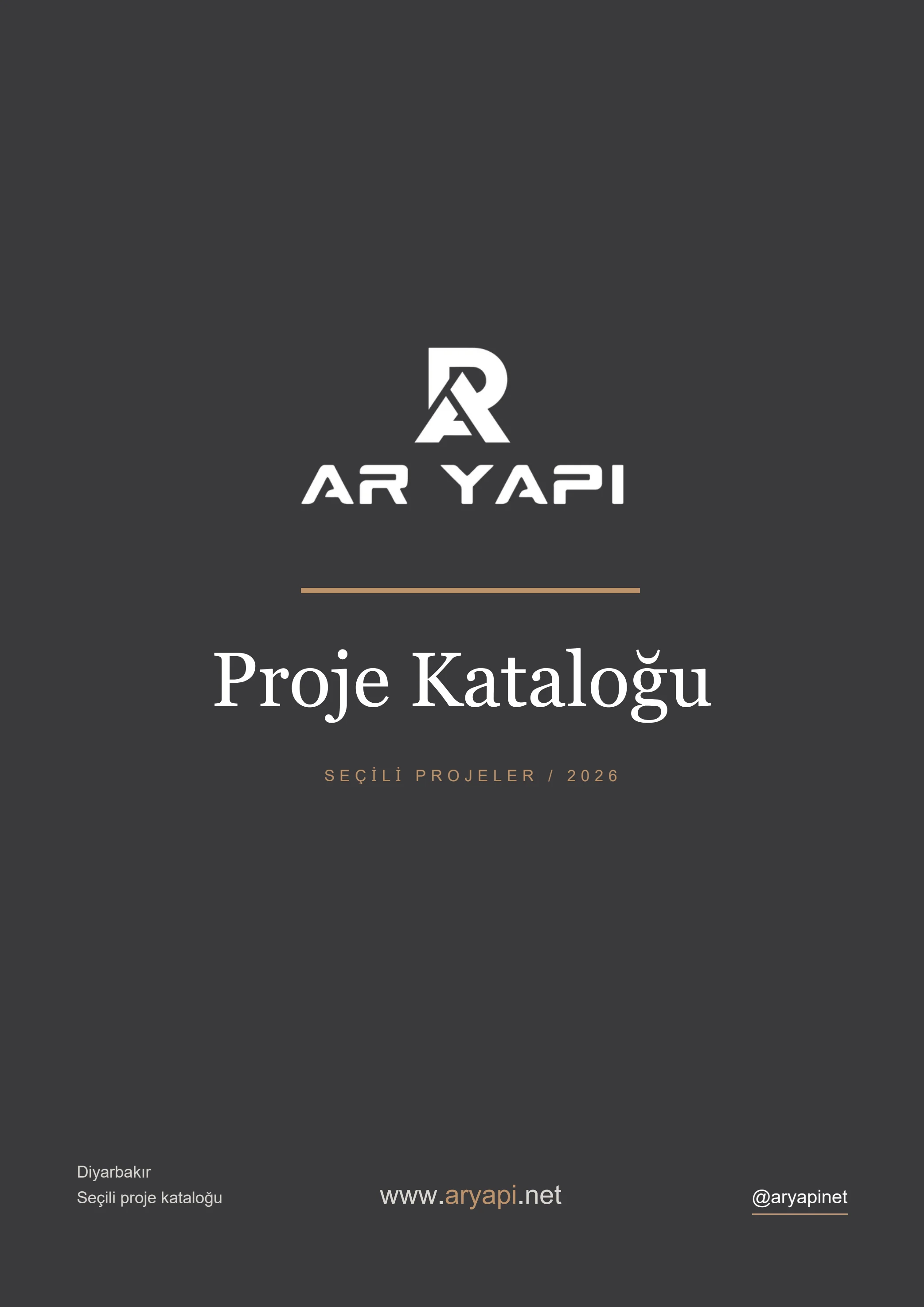 AR Yapı Proje Kataloğu — sayfa 1