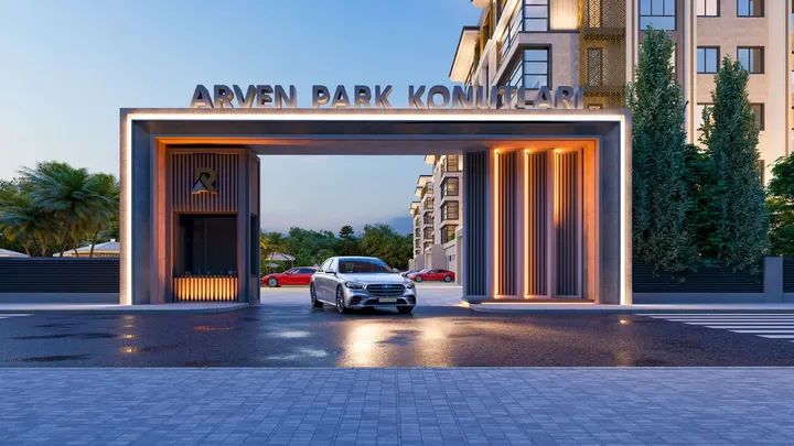Arven Park Konutları — site girişi