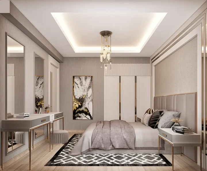 Kent Park Konutları — ebeveyn yatak odası