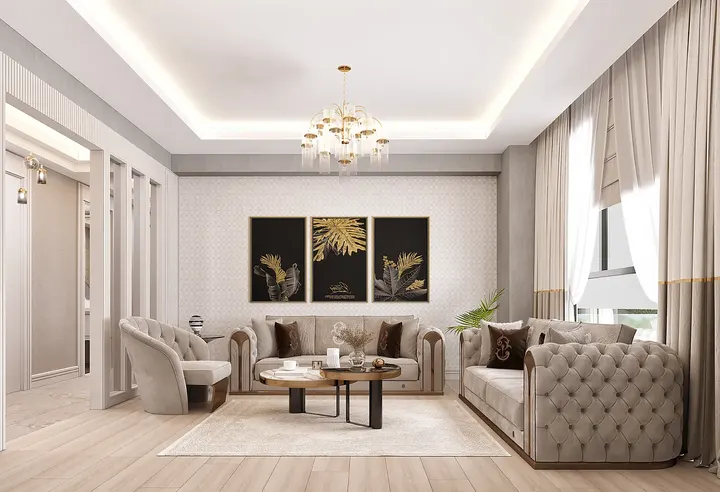 Kent Park Konutları — salon